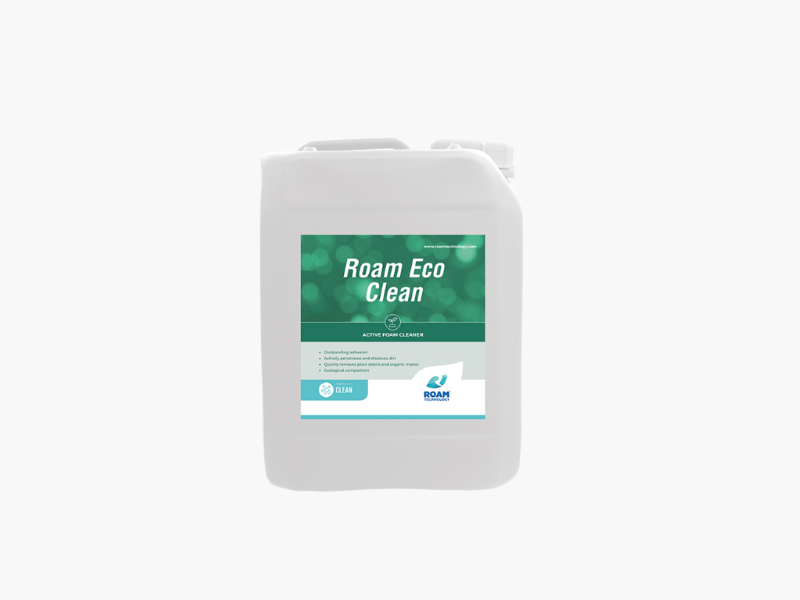 Container of Roam Eco Clean cleaner on a white background