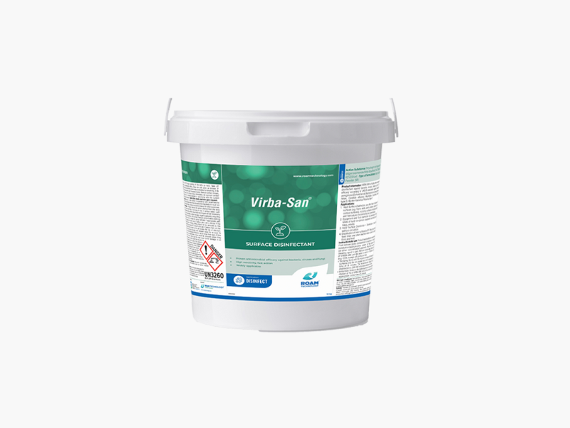 Virba-San surface disinfectant container on a white background