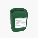 Green 10L container with a label on a white background