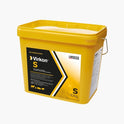 Yellow container of Virkon S disinfectant with Lanxess branding