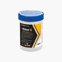 Container of Lanxess Virkon S on a white background